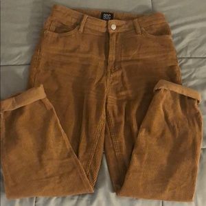 Mom High Rise Corduroy Pants